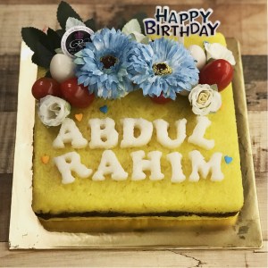 Single Pulut Kuning Cake - Square with Name